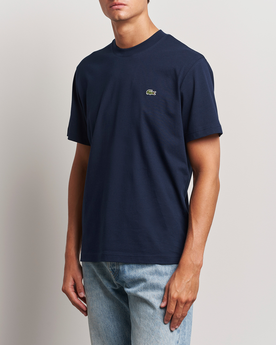 Uomini | T-shirt | Lacoste | Crew Neck T-Shirt Navy Blue
