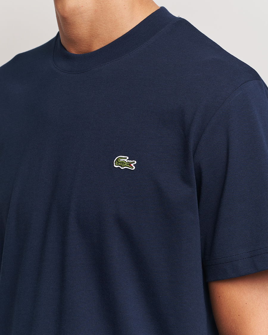 Uomini | T-shirt | Lacoste | Crew Neck T-Shirt Navy Blue