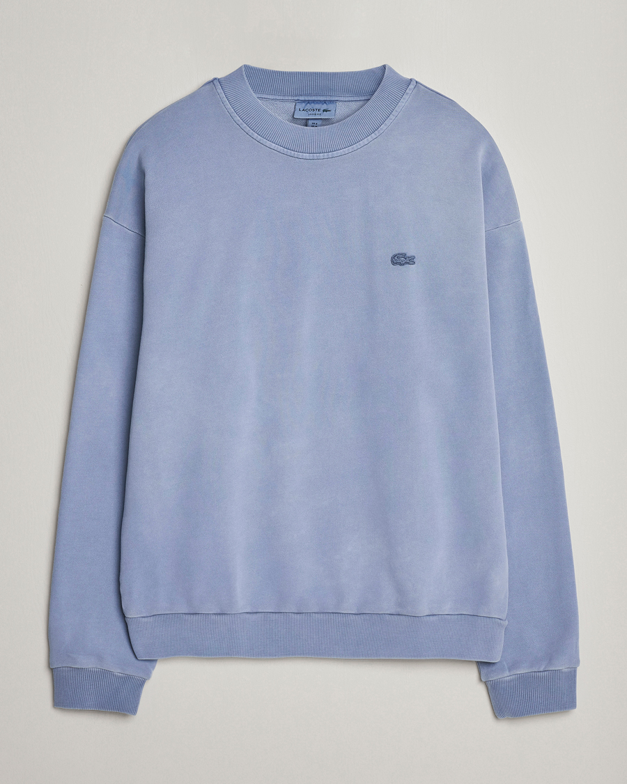 Uomini | Maglieria | Lacoste | Natural Dyed Crew Neck Sweatshirt Stonewash