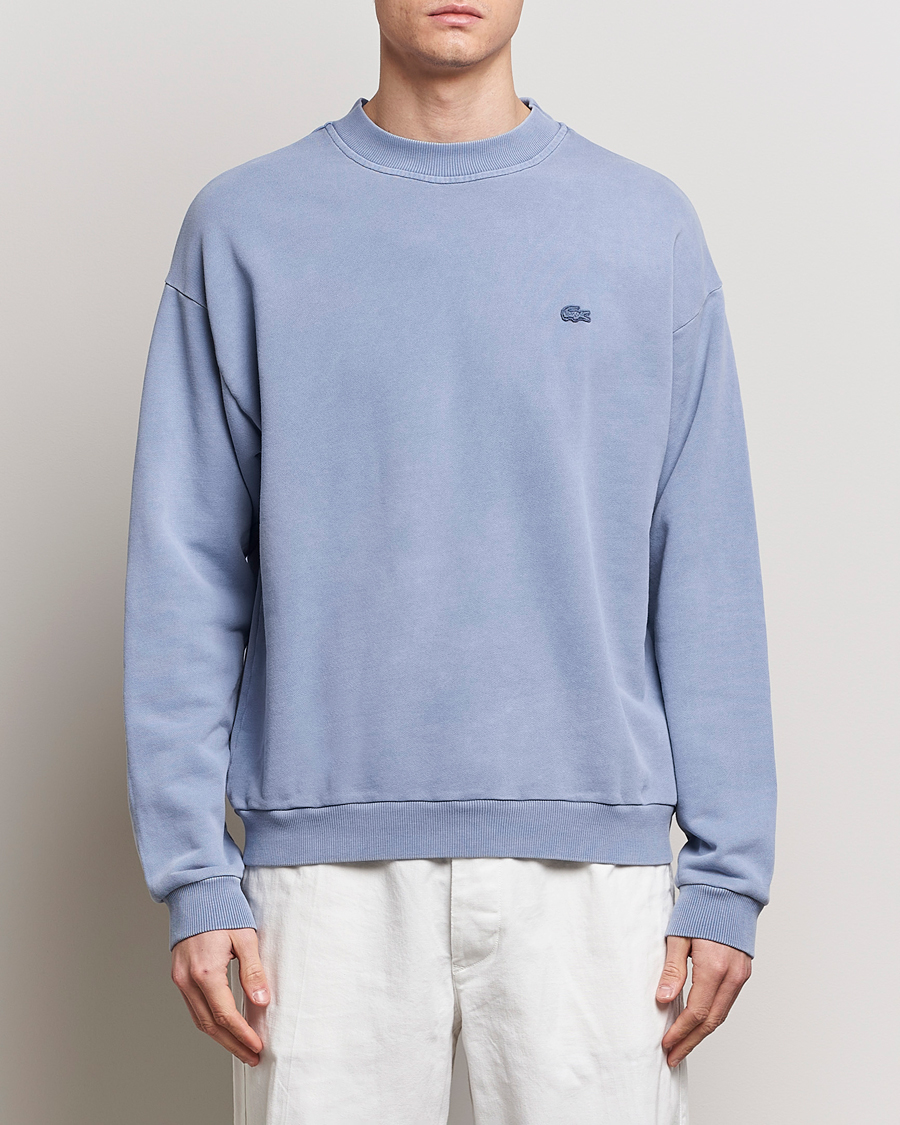 Uomini | Maglieria | Lacoste | Natural Dyed Crew Neck Sweatshirt Stonewash