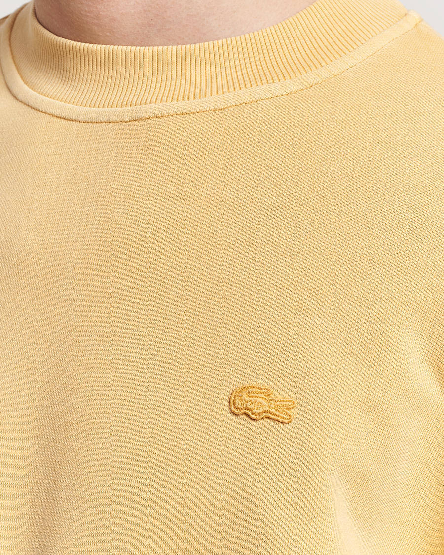 Uomini | Maglieria | Lacoste | Natural Dyed Crew Neck Sweatshirt Golden Haze