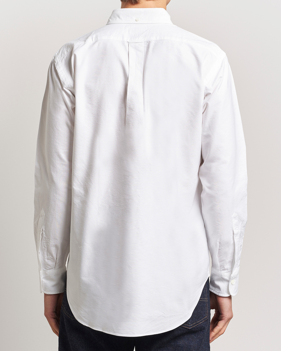 Uomini | Camicie | Kamakura Shirts | Vintage Ivy Oxford Button Down Shirt White