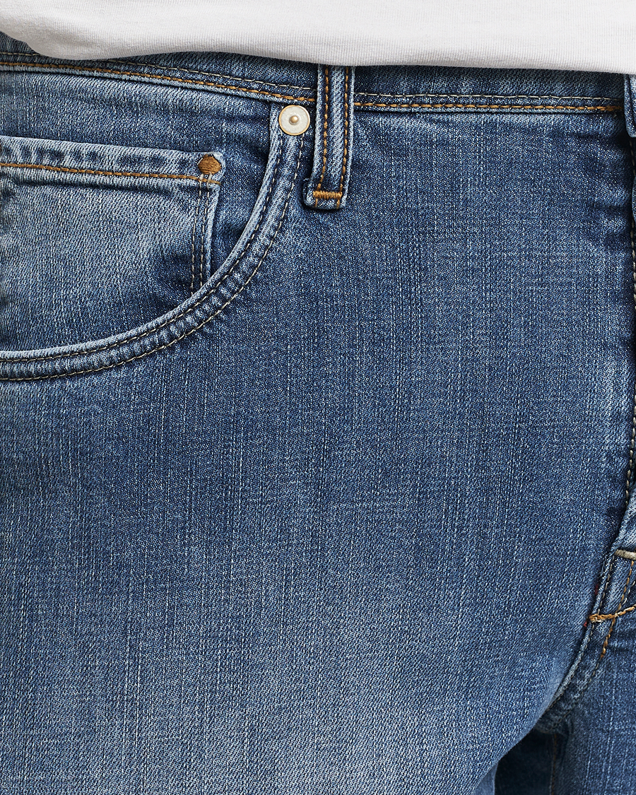 Uomini | Jeans | Incotex | 5-Pocket Stretch Denim Medium Blue