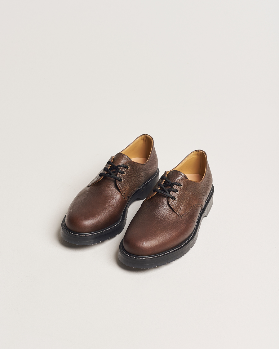 Uomini | Scarpe derby | Solovair | 3 Eye Gibson Shoe Brown Grain