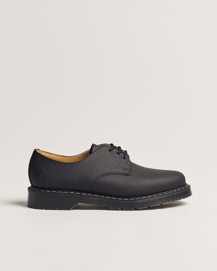 Uomini | Scarpe derby | Solovair | 3 Eye Gibson Shoe Black Grain