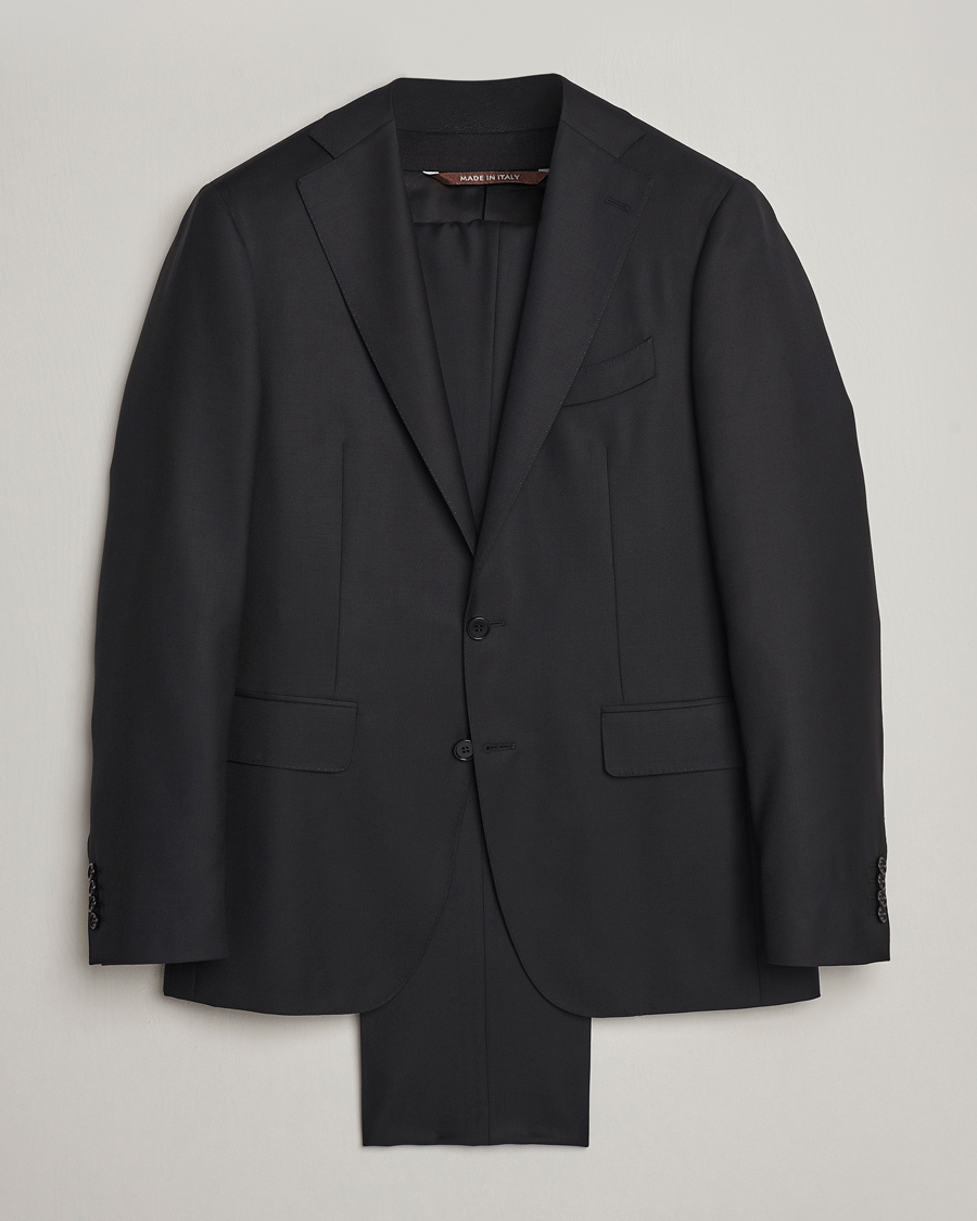 Uomini | Abiti | Canali | Capri Super 130s Wool Suit Black