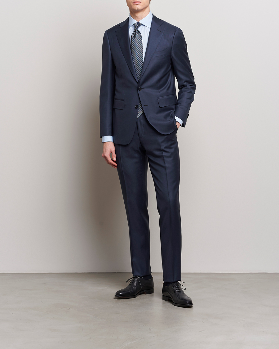 Uomini | Abiti | Canali | Capri Super 130s Wool Suit Navy