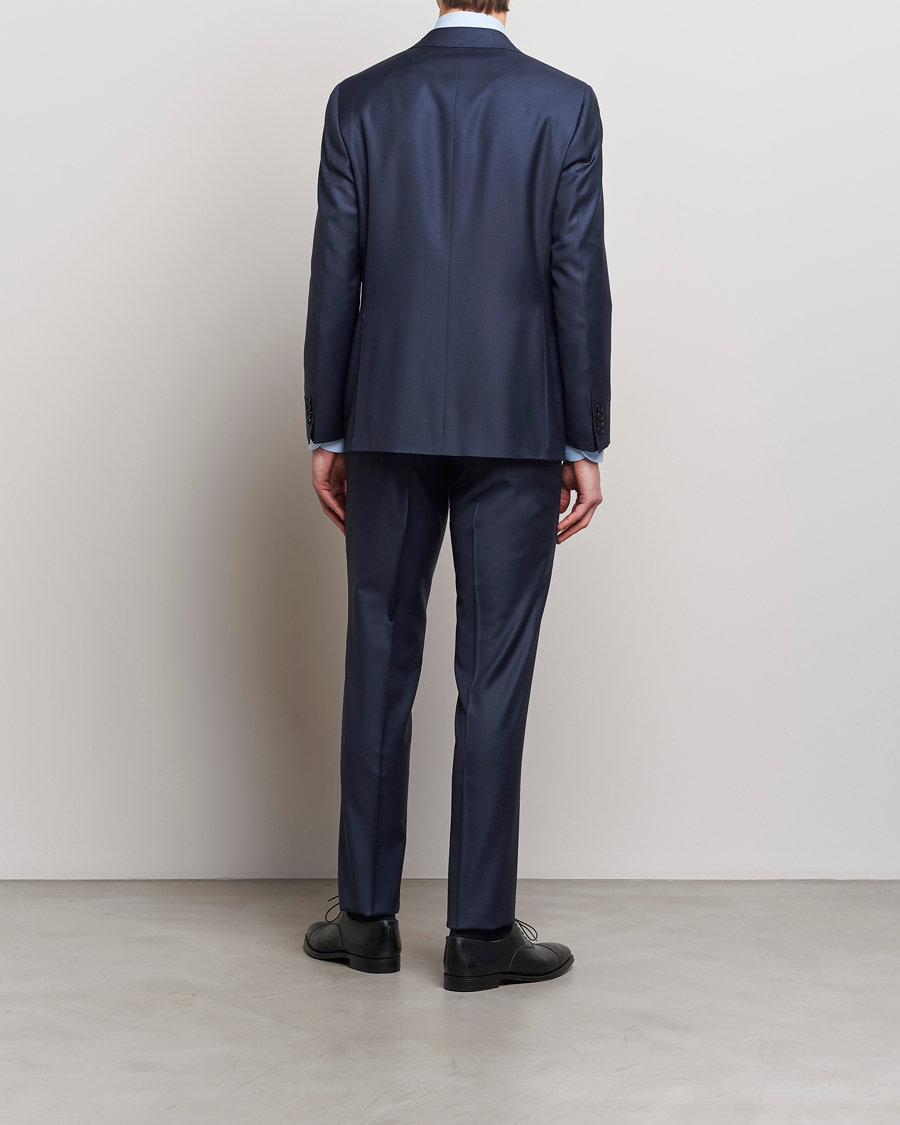 Uomini | Abiti | Canali | Capri Super 130s Wool Suit Navy