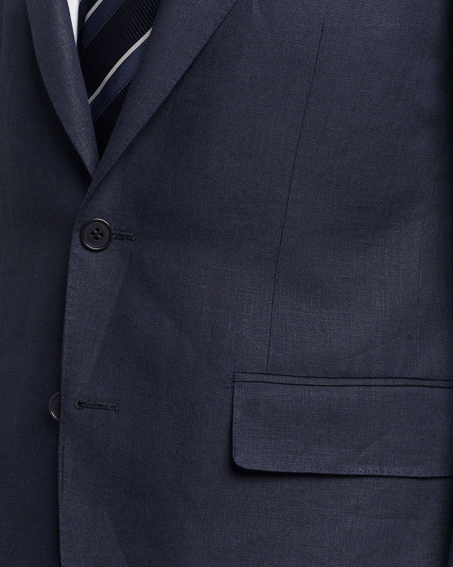 Uomini | Abiti | Canali | Capri Linen Suit Navy