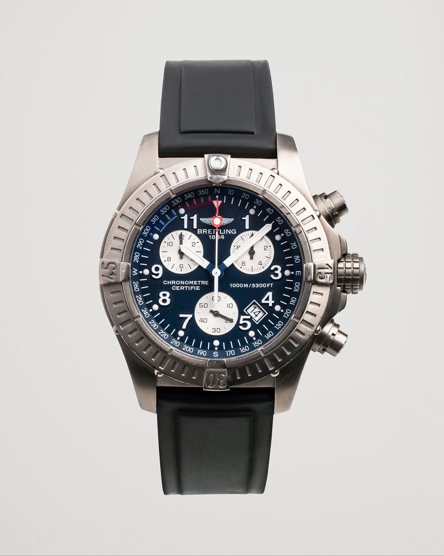 Uomini | Breitling Pre-Owned AvengerM1 E73360 Titan Blue Silver | Breitling Pre-Owned | AvengerM1 E73360 Titan Blue Silver
