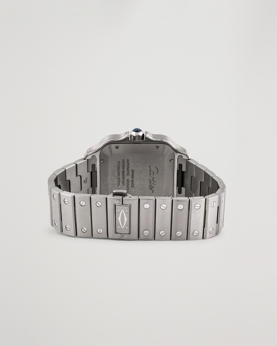 Uomini | Cartier Pre-Owned Santos De Cartier Steel WSSA0048 Silver | Cartier Pre-Owned | Santos De Cartier Steel WSSA0048 Silver