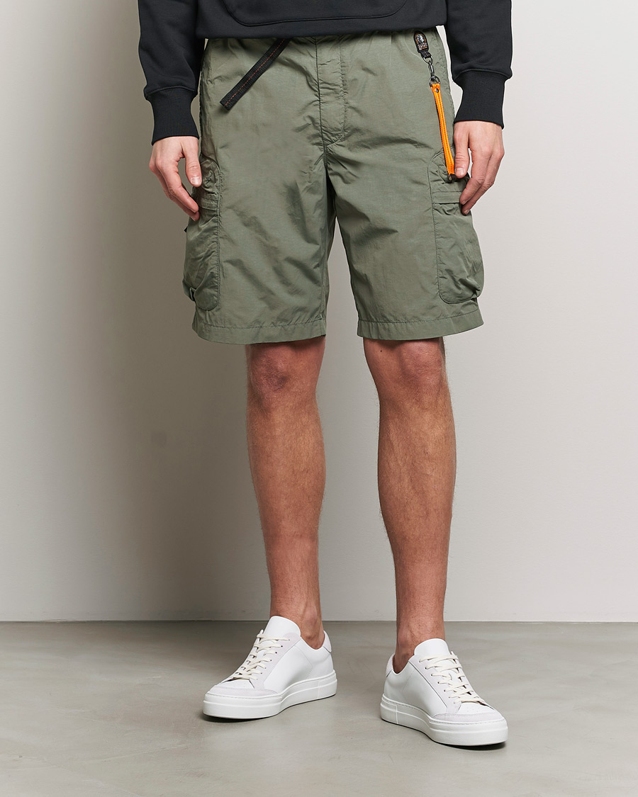 Uomini | Pantaloncini | Parajumpers | Walton Vintage Nylon Shorts Thyme Green