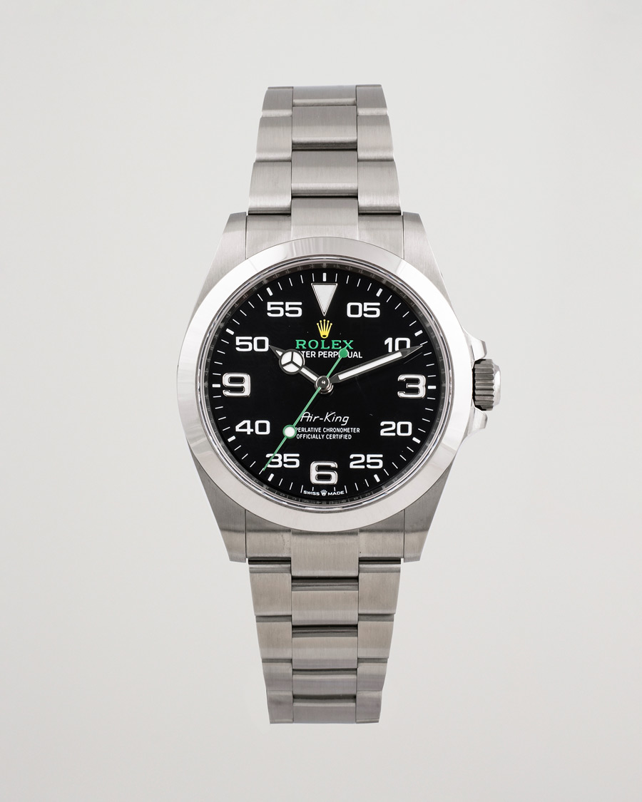 Uomini | Rolex Pre-Owned Air King 126900 Silver | Rolex Pre-Owned | Air King 126900 Silver