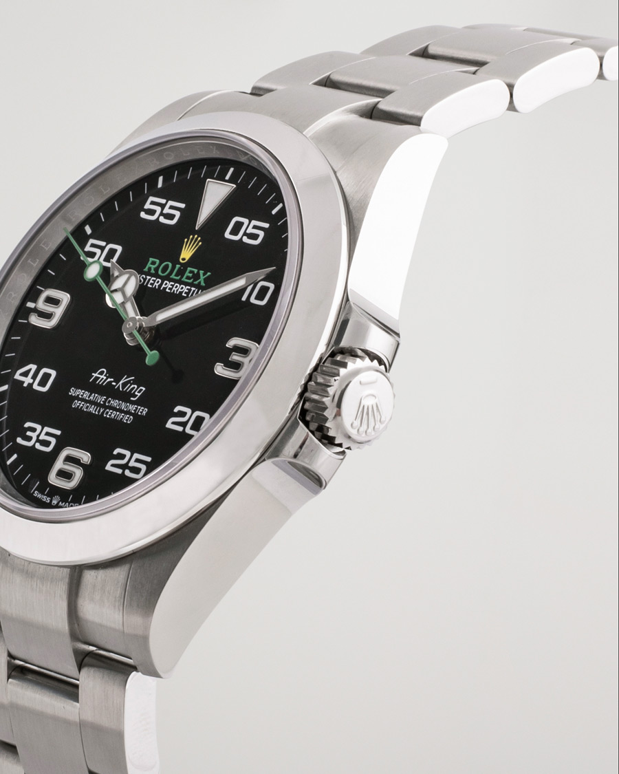 Uomini | Rolex Pre-Owned Air King 126900 Silver | Rolex Pre-Owned | Air King 126900 Silver
