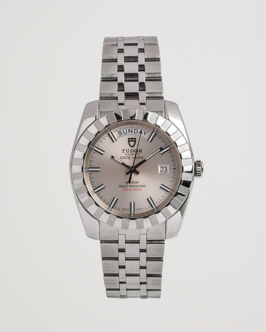 Uomini | Tudor Pre-Owned Classic Date-Day 23010 Silver | Tudor Pre-Owned | Classic Date-Day 23010 Silver