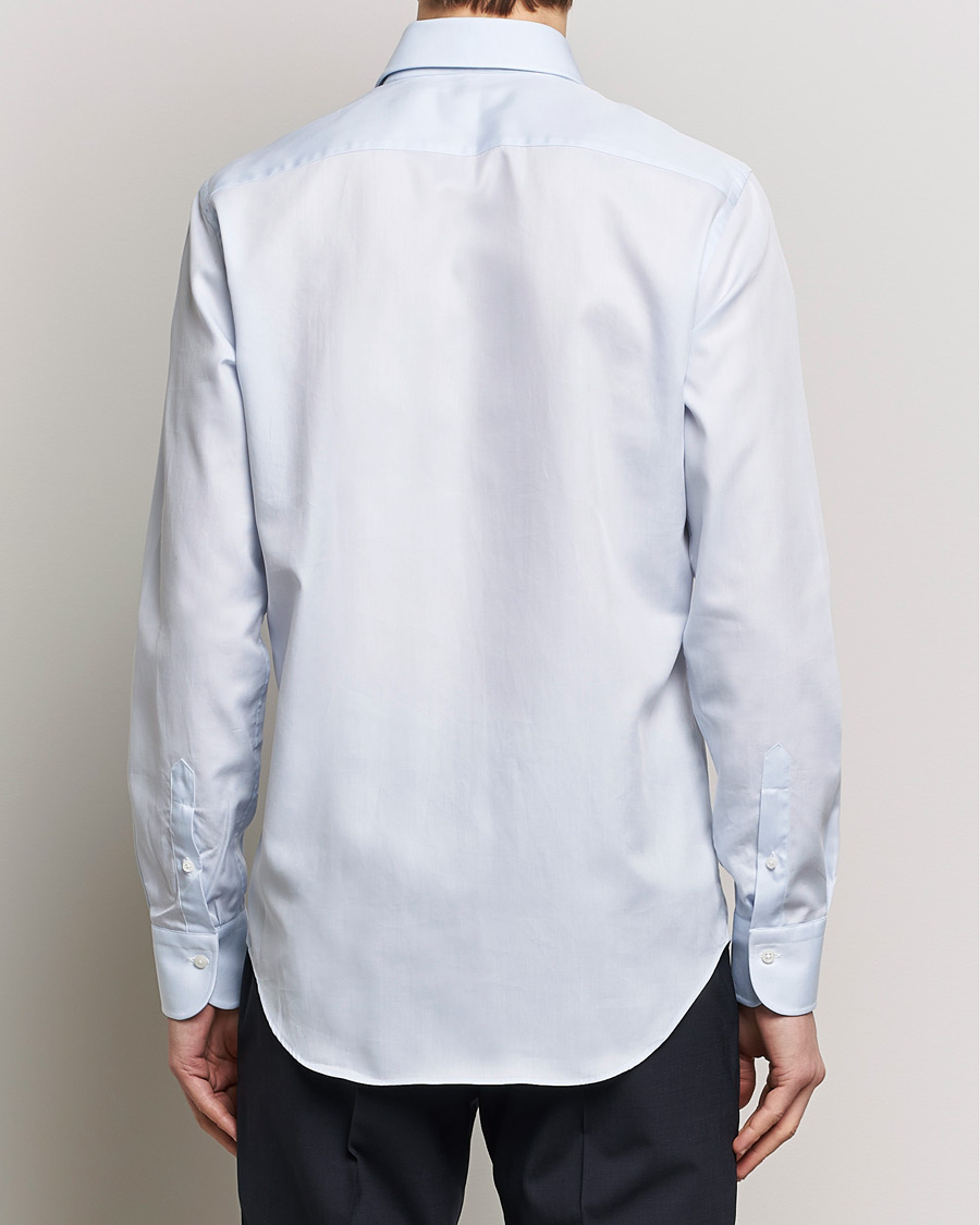 Uomini | Camicie | Grigio | Cotton Twill Dress Shirt Light Blue