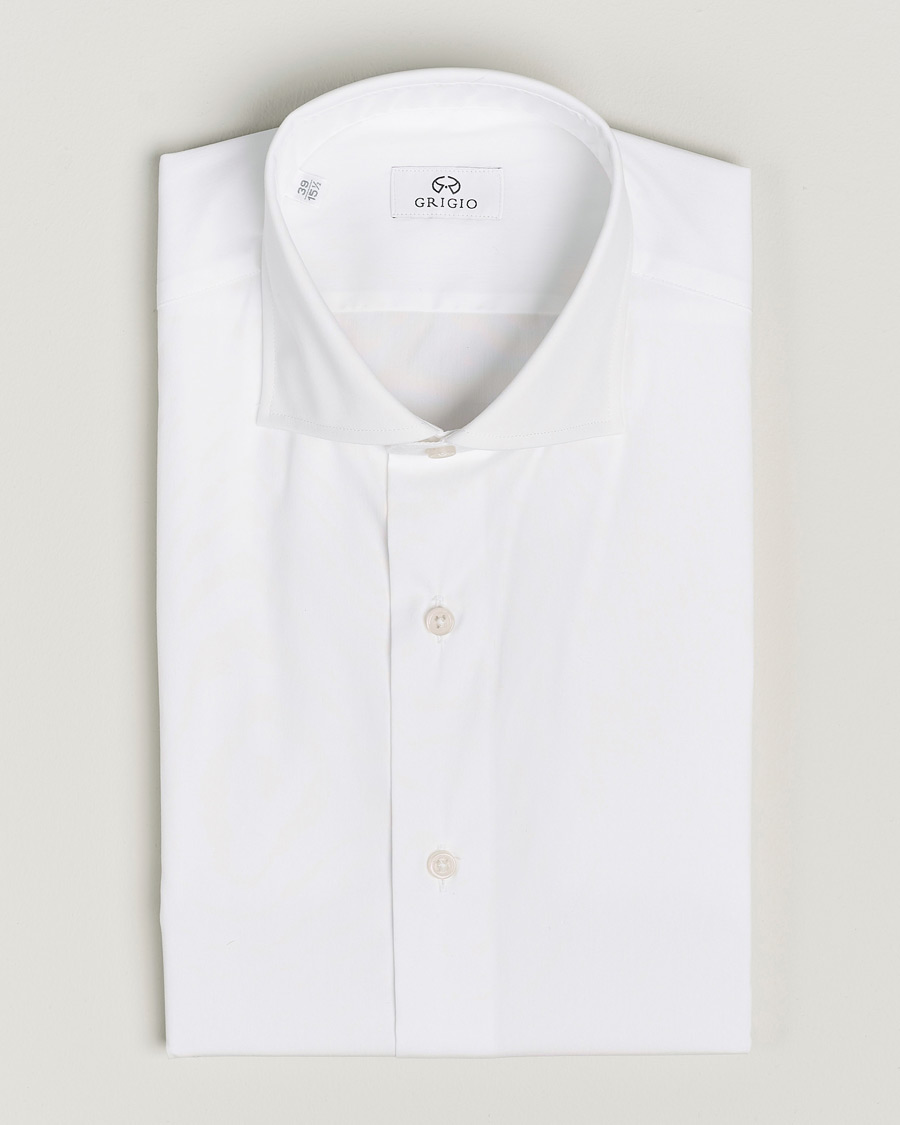 Uomini | Camicie | Grigio | Comfort Stretch Dress Shirt White
