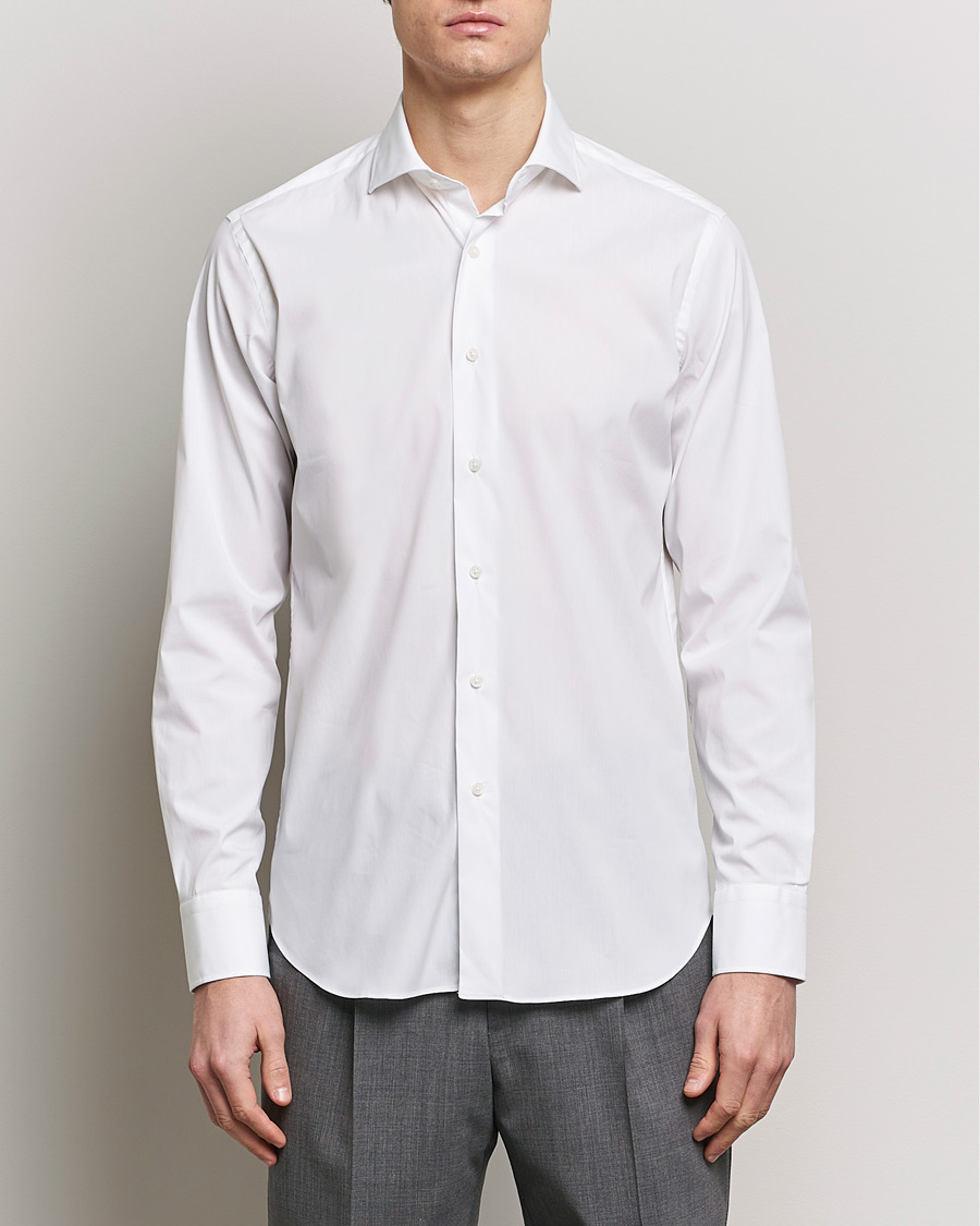 Uomini | Camicie | Grigio | Comfort Stretch Dress Shirt White