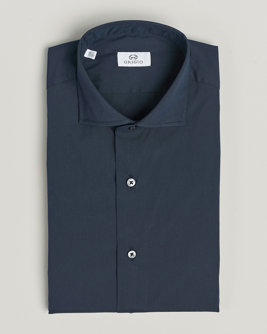 Uomini | Camicie | Grigio | Comfort Stretch Dress Shirt Navy