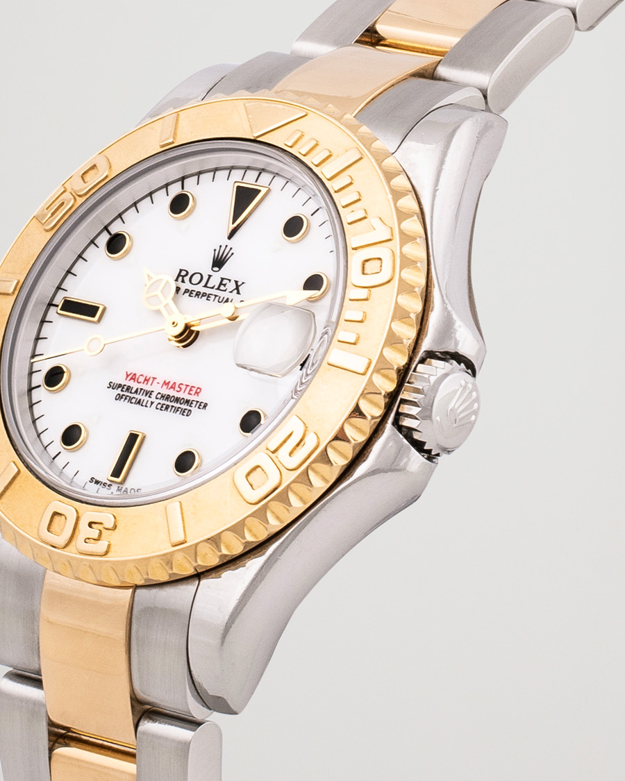 Uomini | Rolex Pre-Owned Yacht Master 168623 Gold/Silver | Rolex Pre-Owned | Yacht Master 168623 Gold/Silver