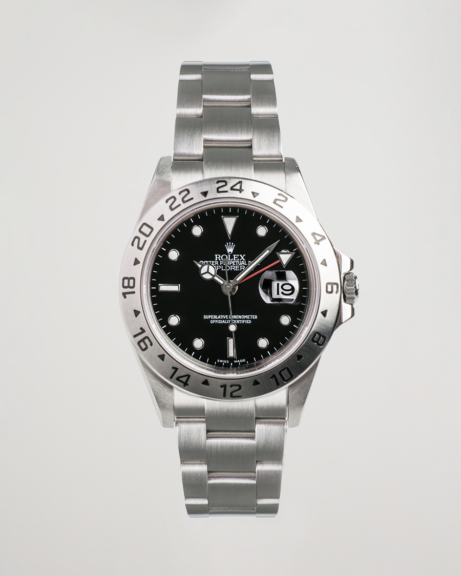 Uomini | Rolex Pre-Owned Explorer II 16570 Silver | Rolex Pre-Owned | Explorer II 16570 Silver