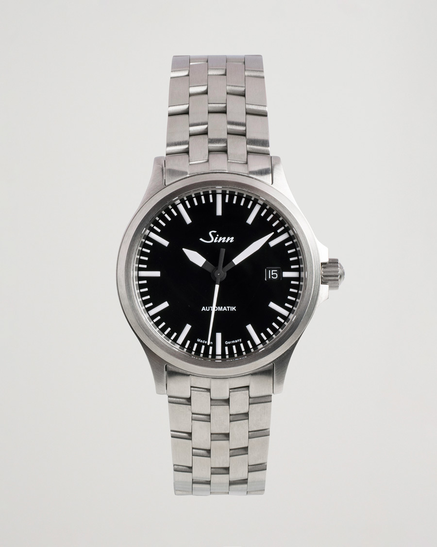 Uomini | Sinn Pre-Owned 556 Stainless Steal 38,5 Black Silver | Sinn Pre-Owned | 556 Stainless Steal 38,5 Black Silver