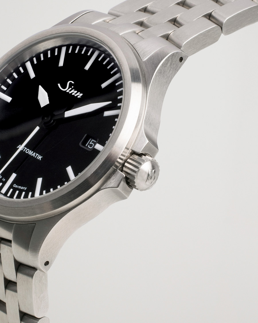 Uomini | Sinn Pre-Owned 556 Stainless Steal 38,5 Black Silver | Sinn Pre-Owned | 556 Stainless Steal 38,5 Black Silver