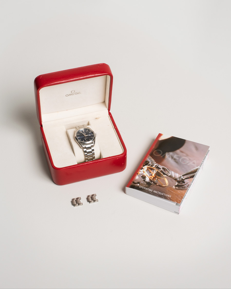 Uomini | Omega Pre-Owned Seamaster Aqua Terra 2517.80.00 Steel Blue Silver | Omega Pre-Owned | Seamaster Aqua Terra 2517.80.00 Steel Blue Silver