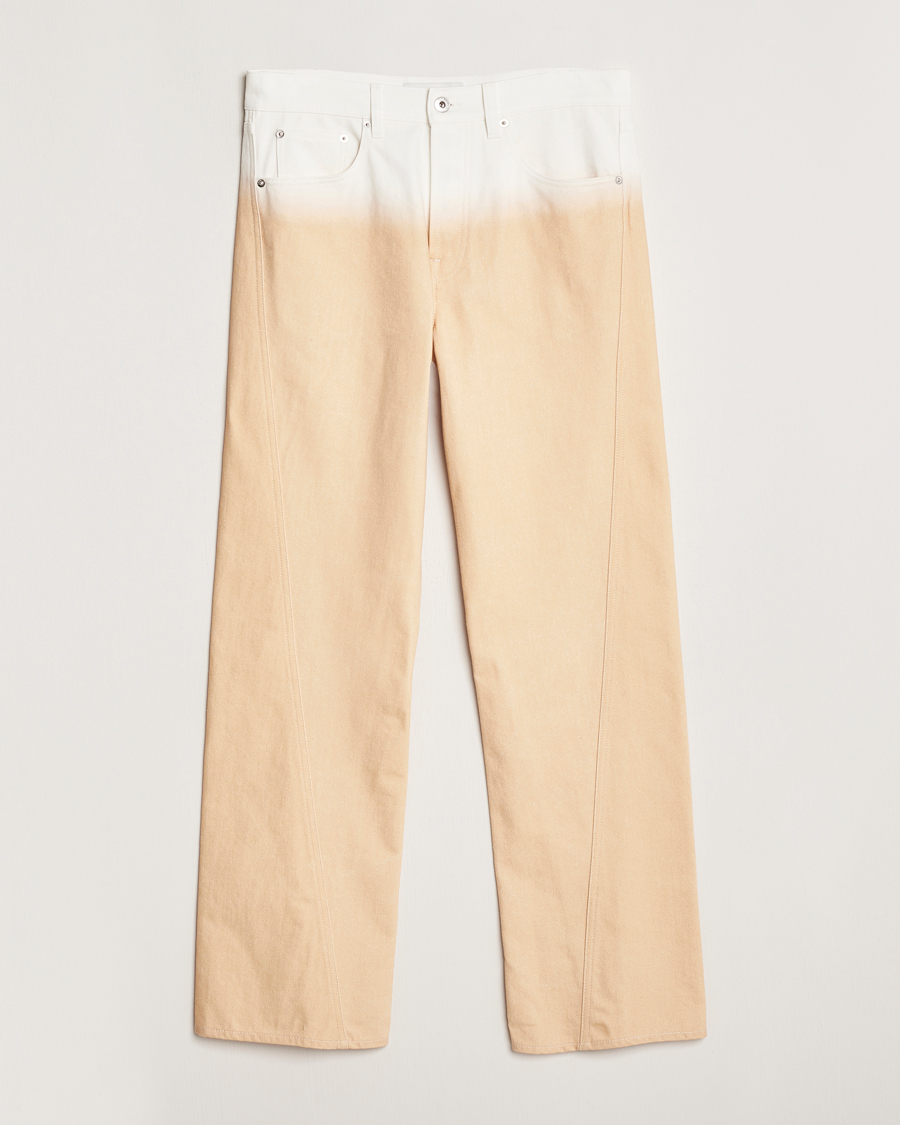 Uomini | Pantaloni | Lanvin | Degrade Twisted Pants Vanilla