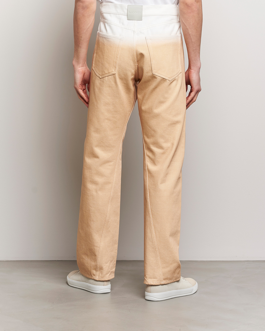 Uomini | Pantaloni | Lanvin | Degrade Twisted Pants Vanilla