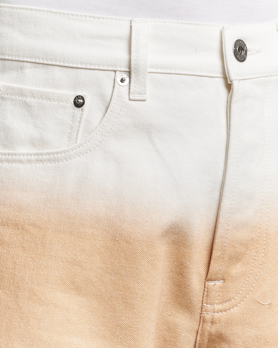 Uomini | Pantaloni | Lanvin | Degrade Twisted Pants Vanilla
