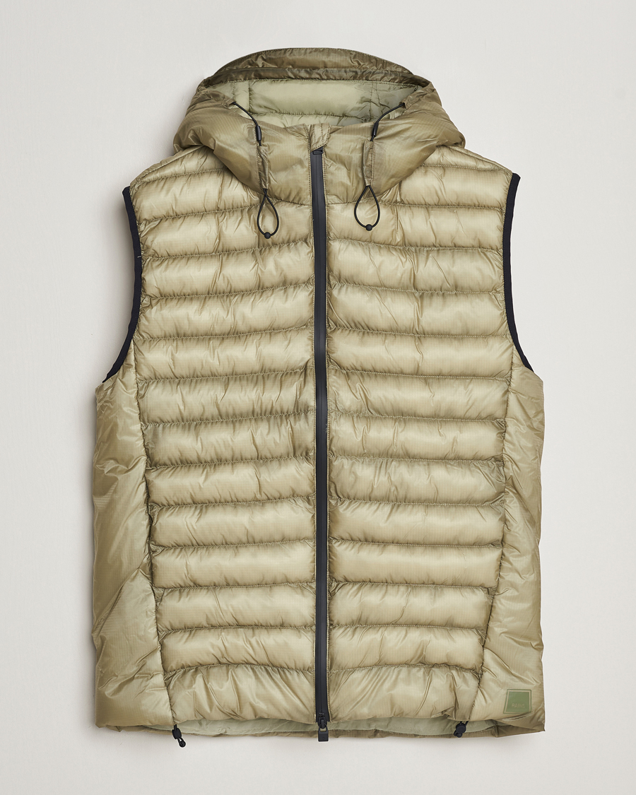 Uomini | Giacche | RAINS | Kaunas Hybrid Hooded Vest Earth
