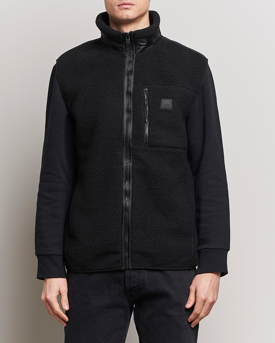 Uomini | Maglieria | RAINS | Yermo Fleece Vest Black