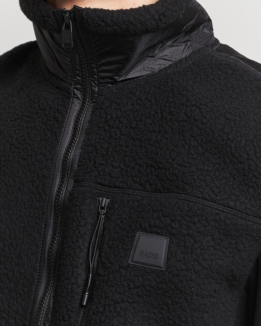 Uomini | Maglieria | RAINS | Yermo Fleece Vest Black