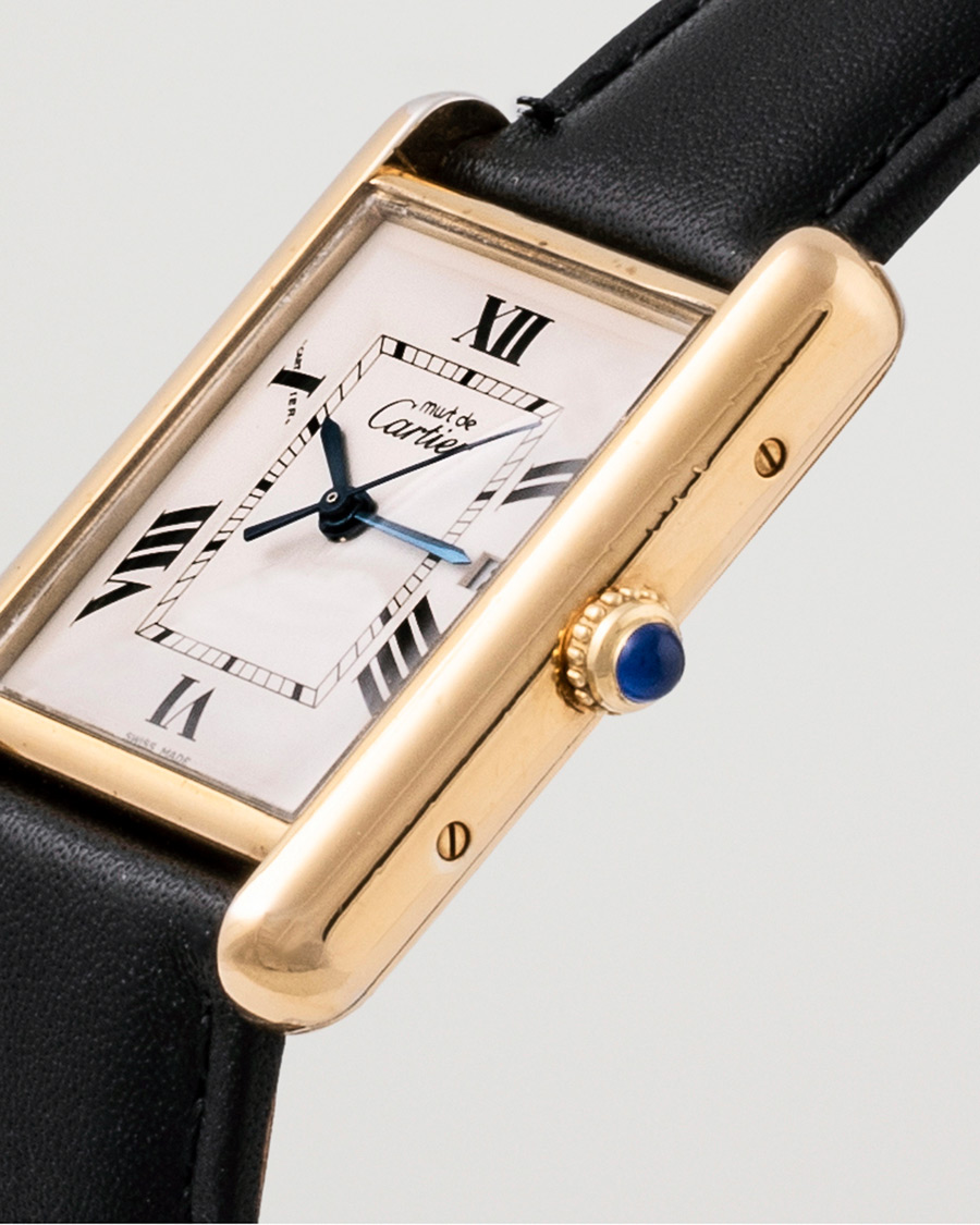 Uomini | Cartier Pre-Owned Tank Must XL 2413 Gold | Cartier Pre-Owned | Tank Must XL 2413 Gold