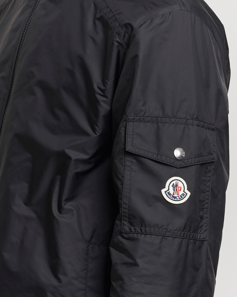 Uomini | Giacche | Moncler | Etiache Hooded Bomber Jacket Black