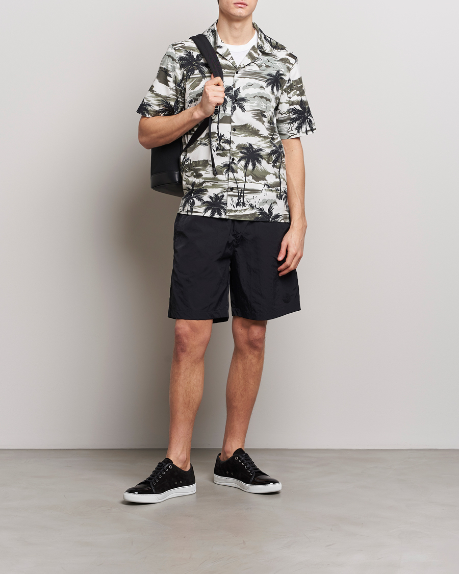 Uomini | Costumi da bagno | Moncler | Lettering Logo Swim Shorts Black