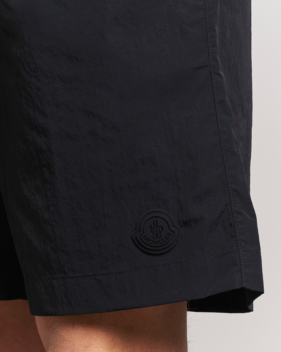 Uomini | Costumi da bagno | Moncler | Lettering Logo Swim Shorts Black