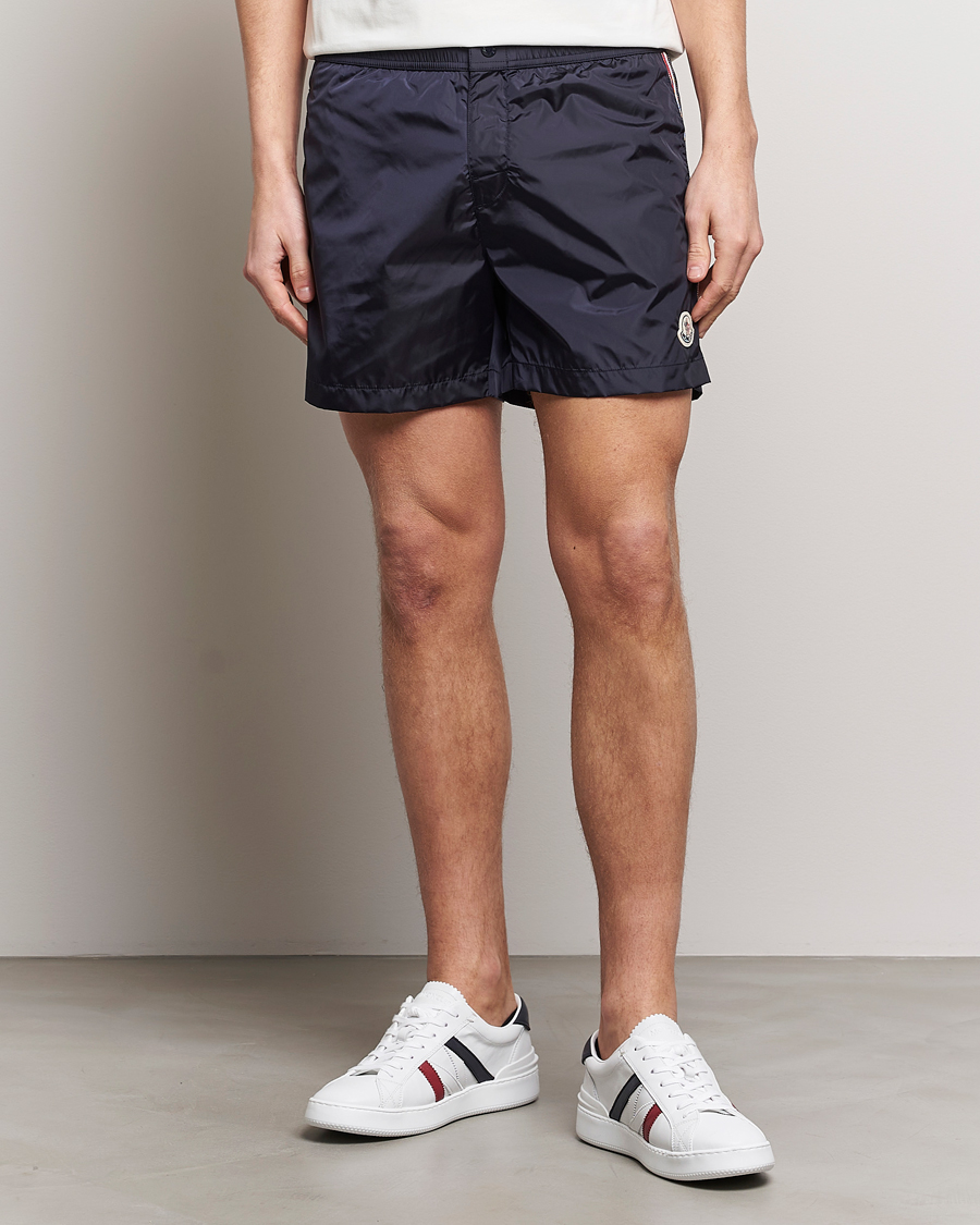 Uomini | Costumi da bagno | Moncler | Nylon Swim Shorts Navy