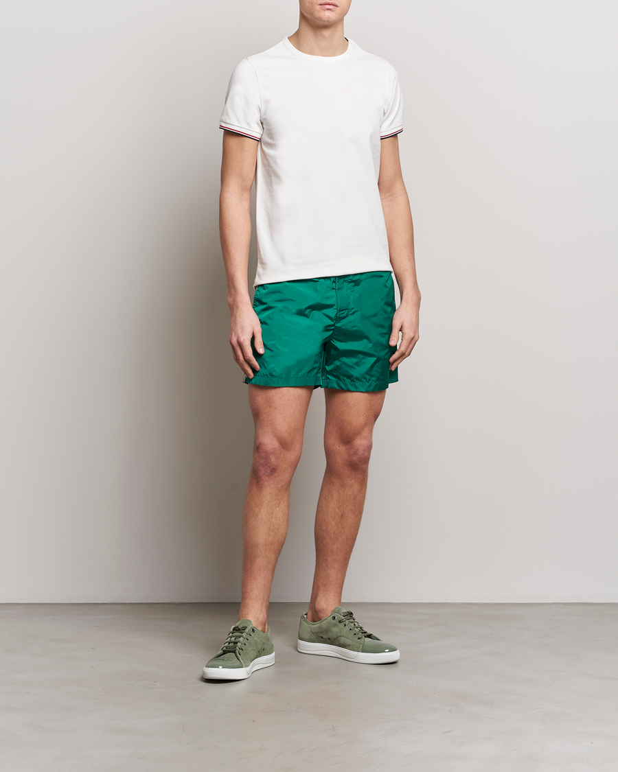 Uomini | Costumi da bagno | Moncler | Nylon Swim Shorts Emerald Green