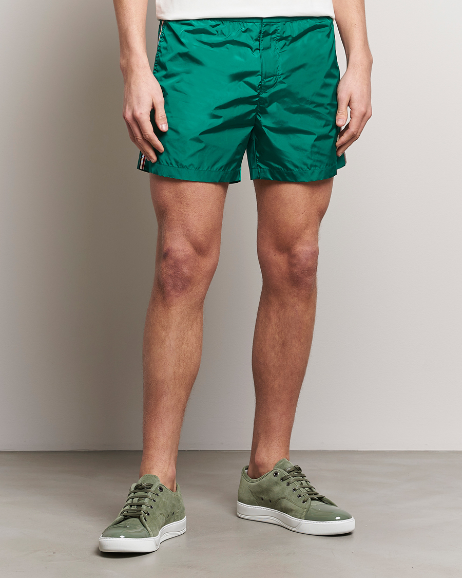 Uomini | Costumi da bagno | Moncler | Nylon Swim Shorts Emerald Green