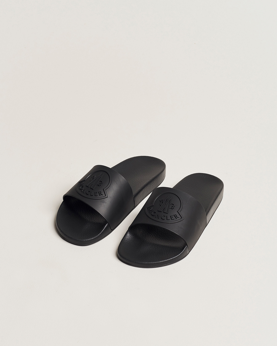 Uomini | Moncler Basile Slides All Black | Moncler | Basile Slides All Black