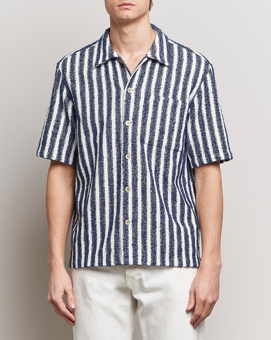 Uomini | Camicie | Sunflower | Spacey Shirt Navy Stripe