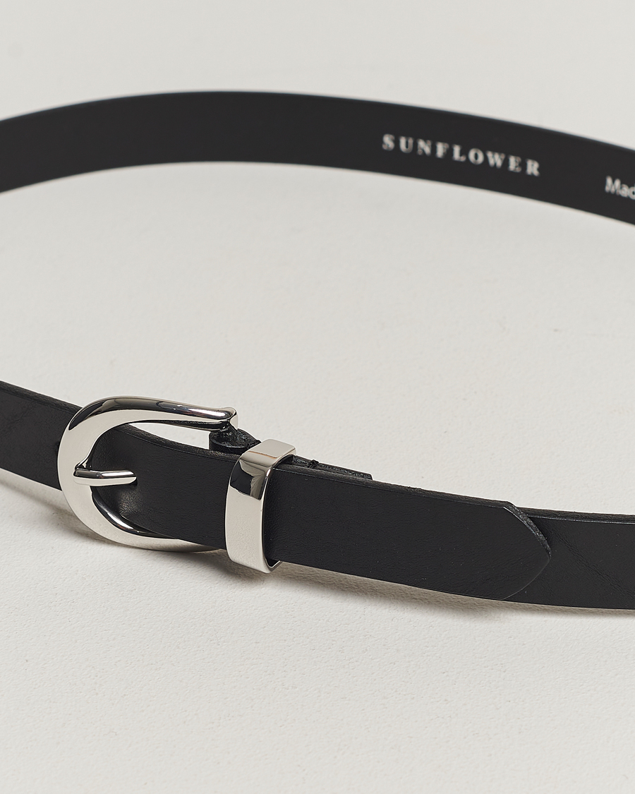 Uomini | Sunflower Simple Belt 2,5 cm Black | Sunflower | Simple Belt 2,5 cm Black