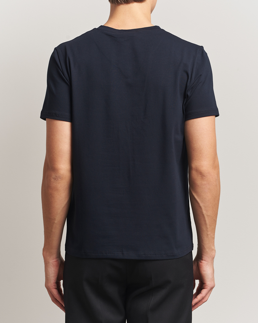 Uomini | T-shirt | Filippa K | Organic Cotton V-Neck T-Shirt Navy