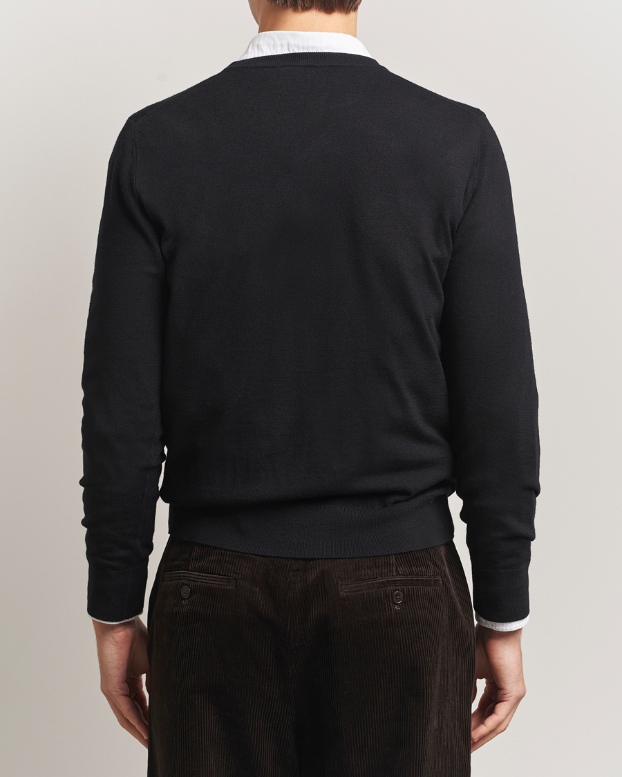 Uomini | Maglieria | Filippa K | Merino Round Neck Sweater Black