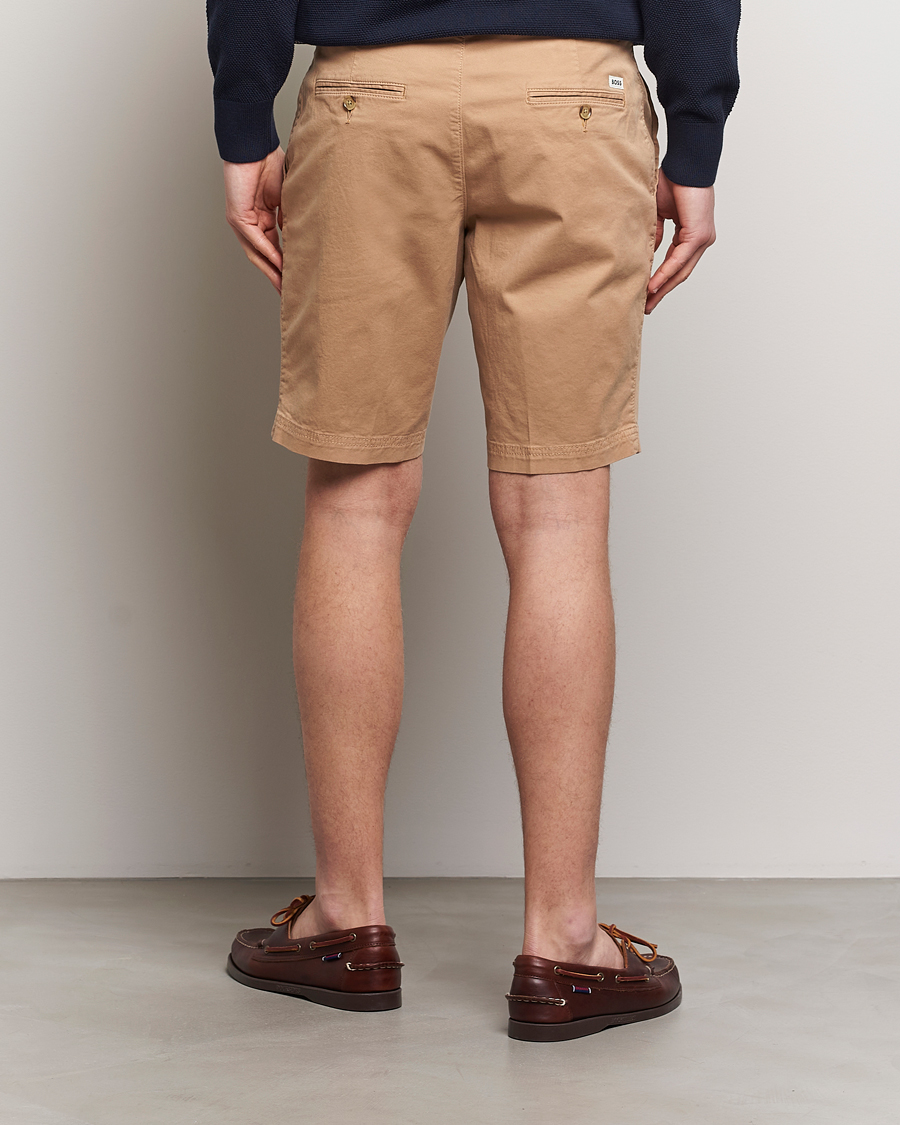 Uomini | Pantaloncini | BOSS BLACK | Slice Cotton Shorts Medium Beige