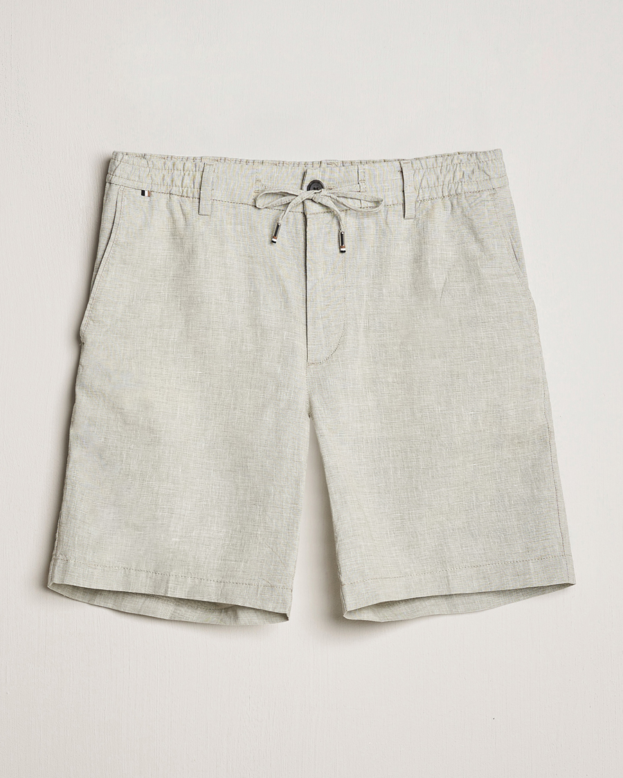Uomini | Pantaloncini | BOSS BLACK | Kane Drawstring Shorts Open Green