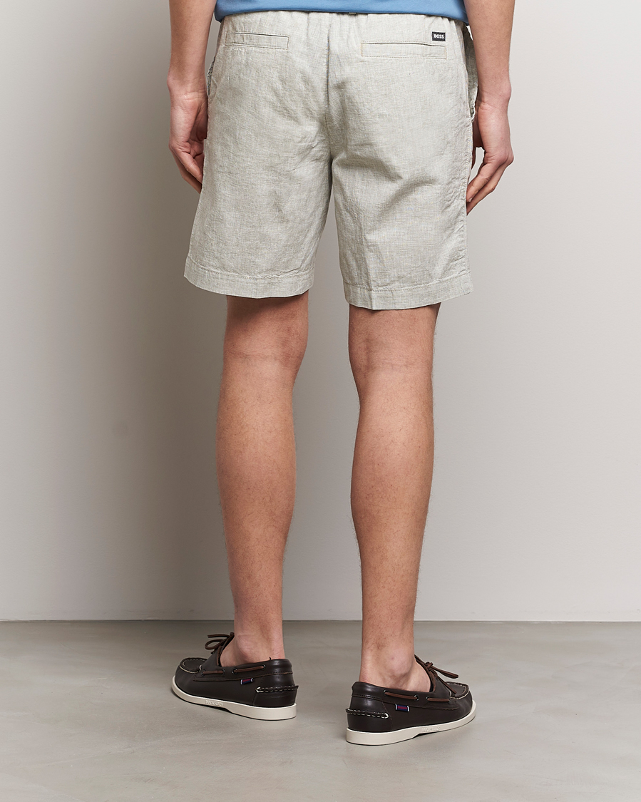 Uomini | Pantaloncini | BOSS BLACK | Kane Drawstring Shorts Open Green