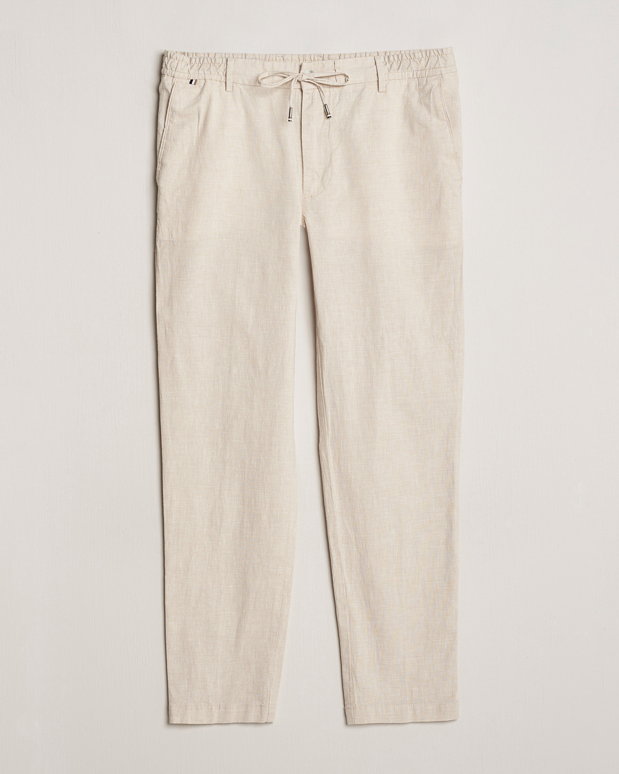 Uomini | Pantaloni | BOSS BLACK | Kane Drawstring Pants Light Beige